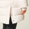 Pufferparka met voering van imitatiebont