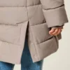 Pufferparka met voering van imitatiebont