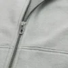 Rechthoekige pasvorm Hoodie met rits en studs Rechthoekige pasvorm Hoodie met rits en studs