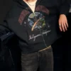 Rechthoekige pasvorm Someday Tomorrow grafische hoodie met rits Rechthoekige pasvorm Someday Tomorrow grafische hoodie met rits