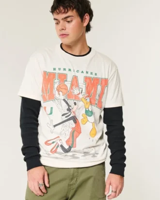 Relaxed Disney Miami Hurricanes T-shirt met print