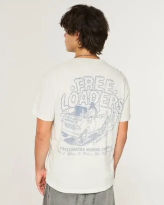 Relaxed Freeloaders Moving Company T-shirt met print