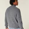 Relaxed Graphic Zip-Up Sweater Relaxed Graphic Zip-Up Sweater