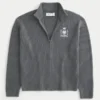 Relaxed Graphic Zip-Up Sweater Relaxed Graphic Zip-Up Sweater