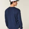 Relaxed katoenen T-shirt met lange mouwen