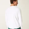 Relaxed katoenen T-shirt met lange mouwen Relaxed katoenen T-shirt met lange mouwen
