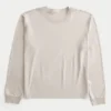 Relaxed katoenen T-shirt met lange mouwen