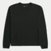 Relaxed katoenen T-shirt met lange mouwen Relaxed katoenen T-shirt met lange mouwen