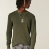 Relaxed Long-Sleeve Thermal Crew T-Shirt Relaxed Long-Sleeve Thermal Crew T-Shirt