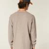 Relaxed Long-Sleeve Thermal Crew T-Shirt Relaxed Long-Sleeve Thermal Crew T-Shirt
