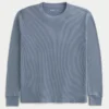 Relaxed Long-Sleeve Thermal Crew T-Shirt Relaxed Long-Sleeve Thermal Crew T-Shirt