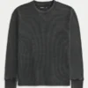 Relaxed Long-Sleeve Thermal Crew T-Shirt Relaxed Long-Sleeve Thermal Crew T-Shirt