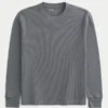 Relaxed Long-Sleeve Thermal Crew T-Shirt Relaxed Long-Sleeve Thermal Crew T-Shirt