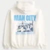 Relaxed Manchester City Graphic Hoodie Relaxed Manchester City Graphic Hoodie