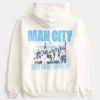 Relaxed Manchester City Graphic Hoodie Relaxed Manchester City Graphic Hoodie