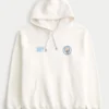 Relaxed Manchester City Graphic Hoodie Relaxed Manchester City Graphic Hoodie