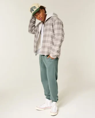 Relaxed Rib Fleece Joggingbroek