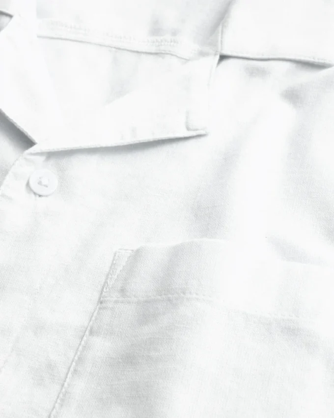 Relaxed shirt met korte mouwen en knoopsluiting