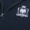 Relaxed Zip-Up Emblem Sweater Relaxed Zip-Up Emblem Sweater