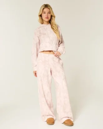 Roze camouflage baggy joggingbroek
