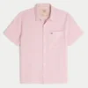Seersucker Icon-shirt met korte mouwen