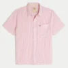 Seersucker Icon-shirt met korte mouwen