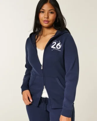 Senior ’26 Graphic Hoodie met ritssluiting