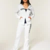 Senior grafische bootcut joggingbroek