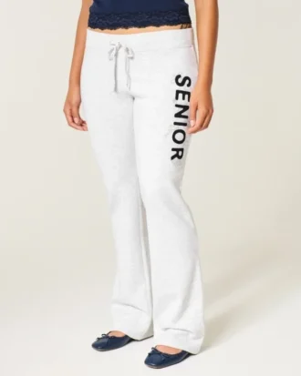 Senior grafische bootcut joggingbroek
