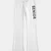 Senior grafische bootcut joggingbroek