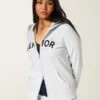 Senior hoodie met grafisch motief en ritssluiting Senior hoodie met grafisch motief en ritssluiting