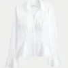 Shirt met klokmouwen Shirt met klokmouwen