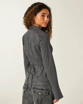 Shirt met klokmouwen