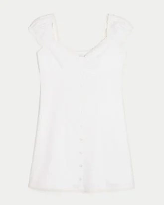 Shirtjurk met kapmouwtjes