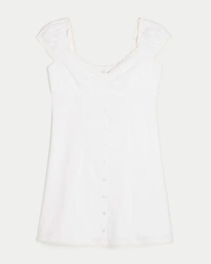 Shirtjurk met kapmouwtjes Shirtjurk met kapmouwtjes