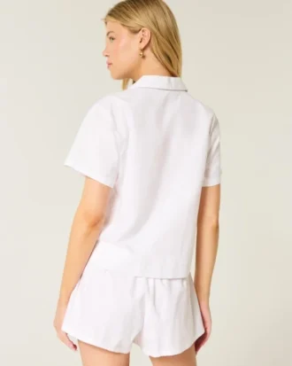 Slaapshirt met korte mouwen en afstudeerbeer