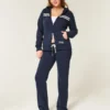 Slim gestreepte 1998 grafische hoodie met ritssluiting