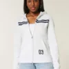 Slim gestreepte hoodie met ritssluiting