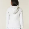 Slim gestreepte hoodie met ritssluiting