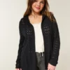 Stitchy Hooded No-Close Cardigan Stitchy Hooded No-Close Cardigan