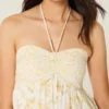 Strapless babydoll-mini-jurkje met ruches Strapless babydoll-mini-jurkje met ruches