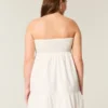 Strapless geborduurde babydoll-jurk Strapless geborduurde babydoll-jurk