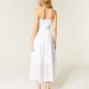 Strapless geborduurde maxi-jurk Strapless geborduurde maxi-jurk