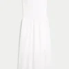 Strapless geborduurde maxi-jurk Strapless geborduurde maxi-jurk