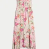 Strapless maxi-jurk met smokwerk Strapless maxi-jurk met smokwerk