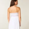 Strapless mini-jurk met ruches Strapless mini-jurk met ruches
