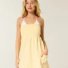 Strapless Terry Mini Dress