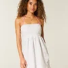 Strapless Terry Mini Dress