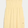Strapless Terry Mini Dress