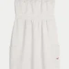 Strapless Terry Mini Dress